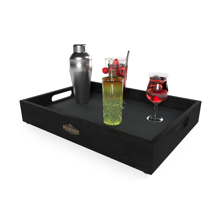 RAM Game Room Prohibition Mini Cocktail Bar - Black - Bar only