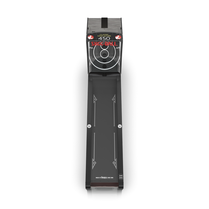 Black electronic device with digital display on a white background