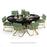 RAM Game Room Prohibition Texas Hold'em Poker Table - Black