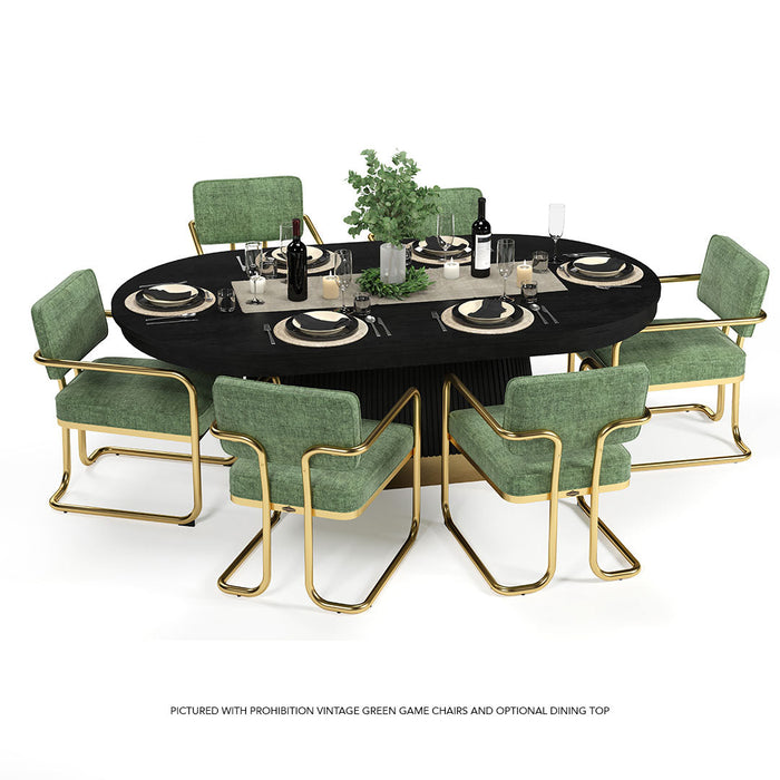 RAM Game Room Prohibition Texas Hold'em Poker Table - Black