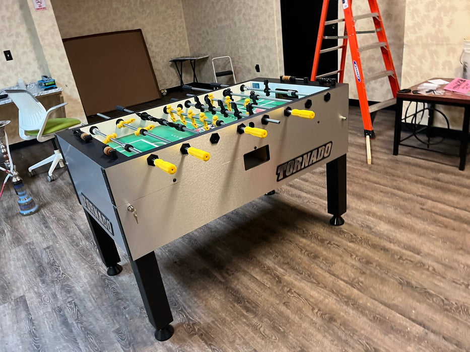 Tornado Tournament T-3000 Competition Foosball Table in Silver assembly manual