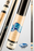 Viking pool cue with decorative design on a light gray background