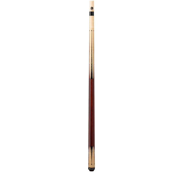 Lucasi Custom Natural Birdseye Maple & Black/White Mother of Pearl Inlays Wrapless Cue - LZC63