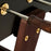 RS Barcelona RS3 Wood Gold Indoor/Outdoor Foosball Table