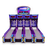 Four ICE Ball FX 10' Bowlers by ICE with purple and blue accents are lined up side by side.