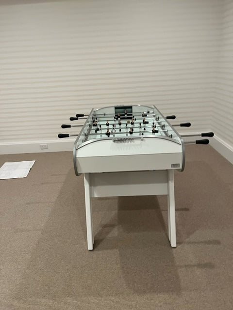 Rene Pierre Match Foosball Table in White — Luxe Game Tables