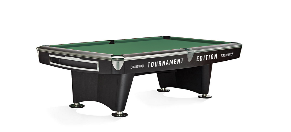 Vip Pool Table Brunswick Billiards Gold Crown Tournament VI 9' Slate Pool Table in Ma ...
