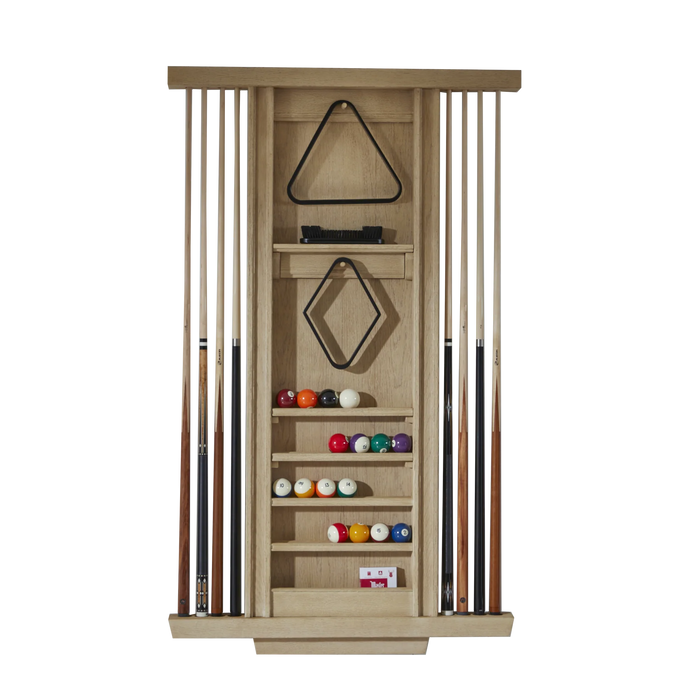 American Heritage Port Royal 8 Cue Rack Holder in White Oak