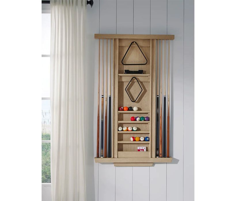 American Heritage Port Royal 8 Cue Rack Holder in White Oak