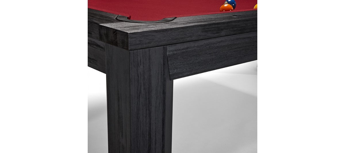 Brunswick Billiards Pursuit 8' Slate Pool Table in Black Wire Brush