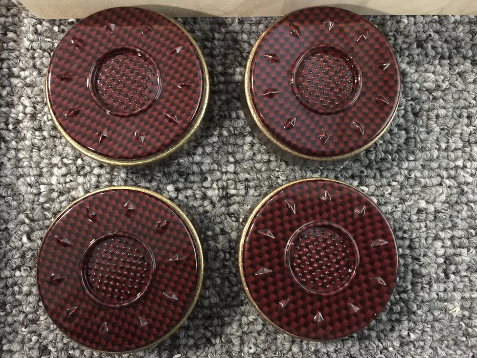 Red Imperial Pucks Shuffleboard Table 