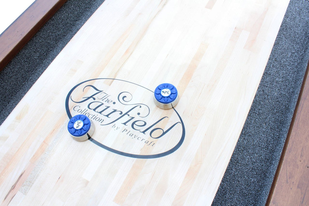 Retro Playcraft 12' Santa Fe Pro-Style Shuffleboard Table in Cocoa Bean