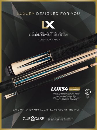 Lucasi Lux® LUX54 Pool Cue