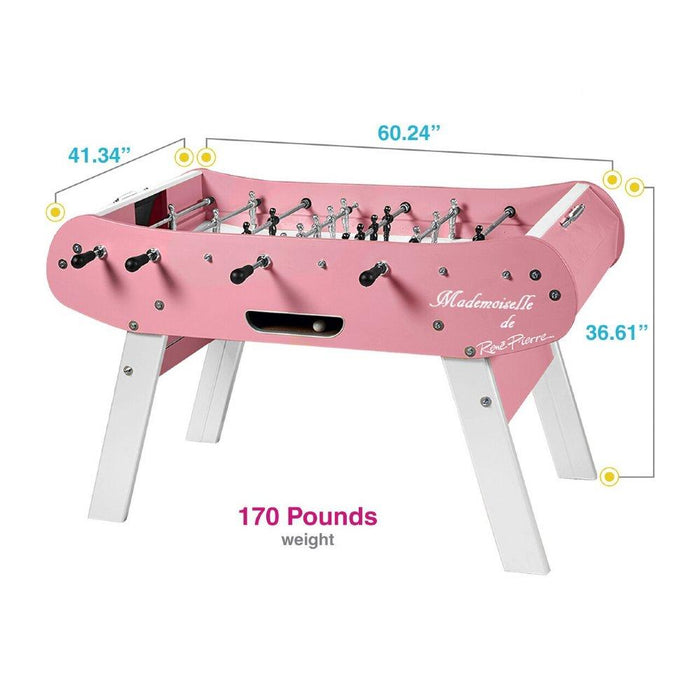 Rene Pierre Color Rose / Mademoiselle Foosball Table in Pink