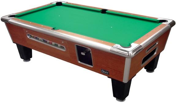Shelti Bayside Sovereign Cherry Pool Table (Coin Op)