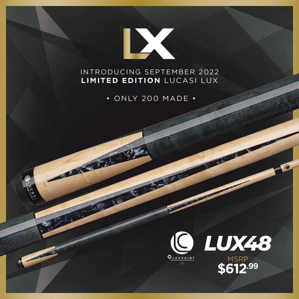 Lucasi Lux® Limited Edition LUX48 Pool Cue — Luxe Game Tables