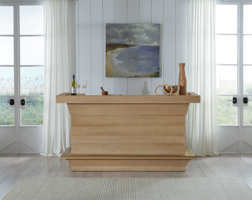 American Heritage Billiards Port Royal Home Bar in White Oak — Luxe ...