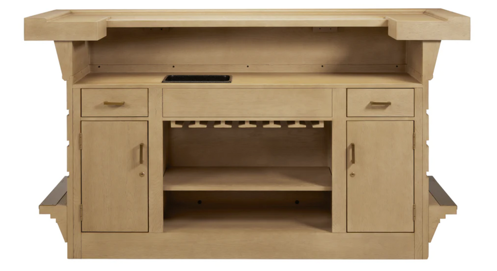 American Heritage Billiards Port Royal Home Bar in White Oak — Luxe ...