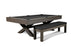 Nixon CrissyCross 8' Slate Pool Table in Charcoal Finish w/ Dining Top Option