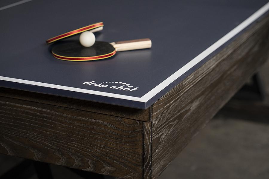 Nixon Nora 8' Slate Pool Table in Charcoal Finish w/ Dining Top Option