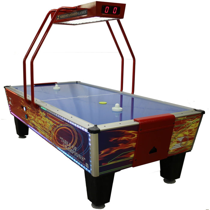 Gold Standard Games 8' GOLD FLARE ELITE Air Hockey Table (Coin Op)