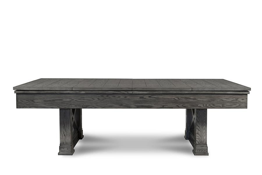 Nixon Nora 8' Slate Pool Table in Charcoal Finish w/ Dining Top Option