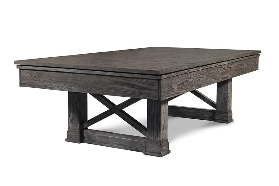 Nixon Nora 8' Slate Pool Table in Charcoal Finish w/ Dining Top Option