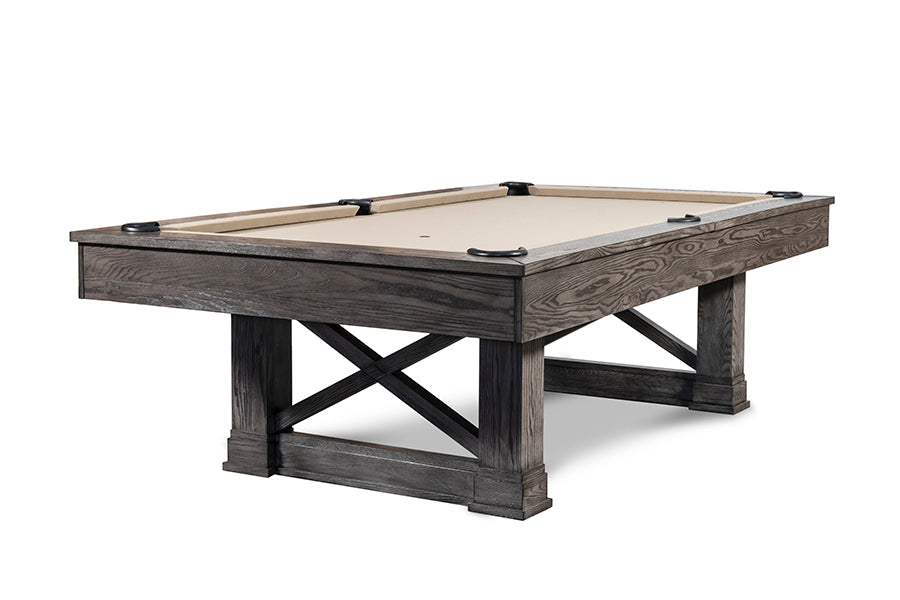 Nixon Nora 7' Slate Pool Table in Charcoal Finish w/ Dining Top Option