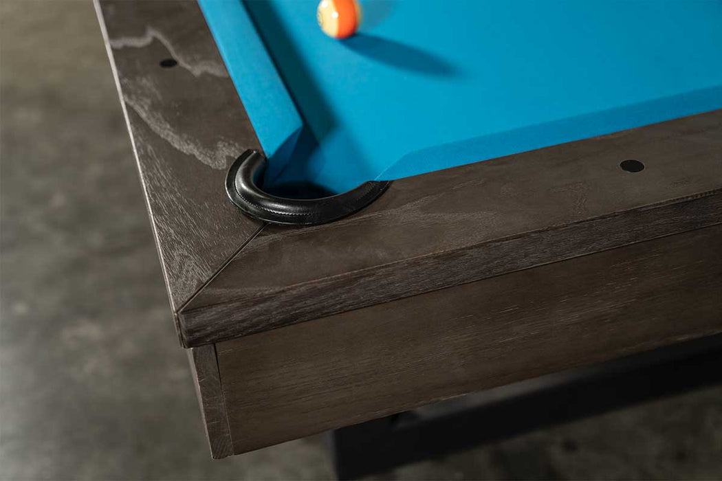 Nixon Mckay 8' Slate Pool Table in Charcoal Finish w/ Dining Top Optio ...