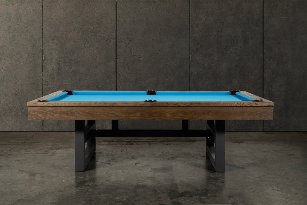 Nixon Mckay 7' Slate Pool Table in Brownwash Finish w/ Dining Top Option