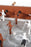 RS Barcelona Orange Brown RS4 Outdoor Foosball Table