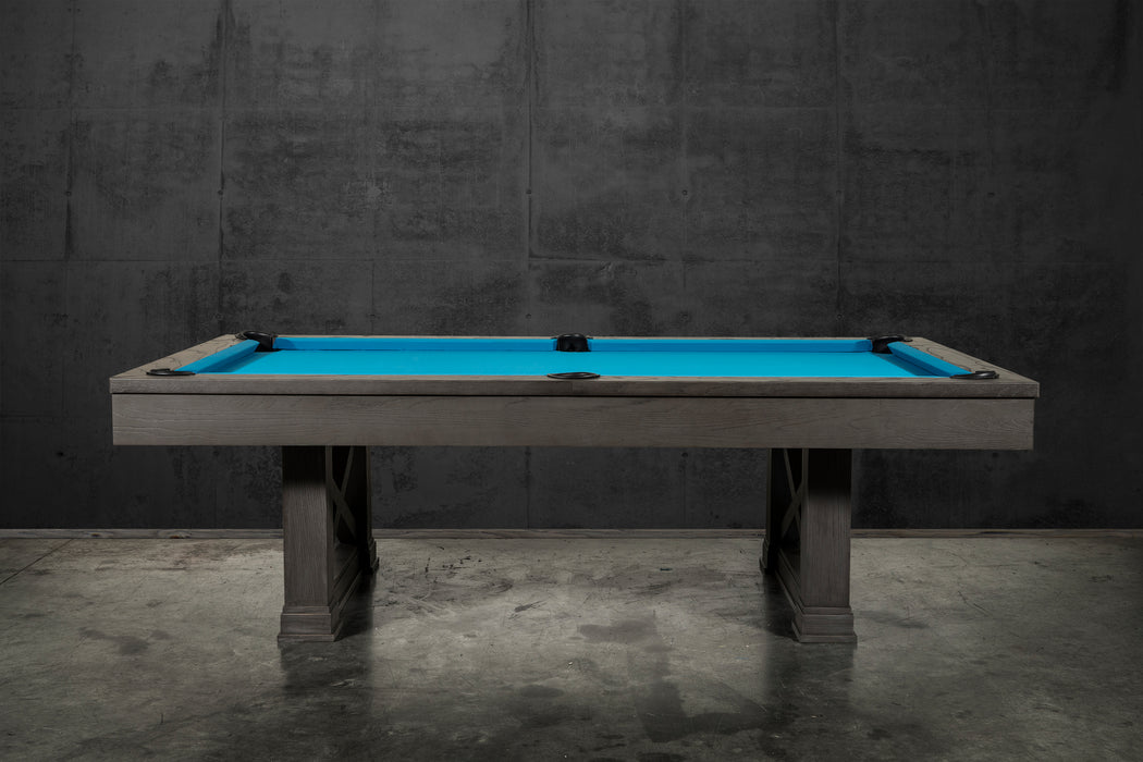 Nixon Nora 8' Slate Pool Table in Charcoal Finish w/ Dining Top Option