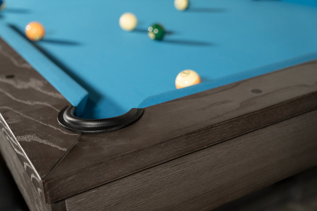 Nixon Nora 8' Slate Pool Table in Charcoal Finish w/ Dining Top Option