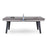 Playcraft Santorini 7’ Outdoor Slate Pool Table with Dining Top Benches and Ping Pong