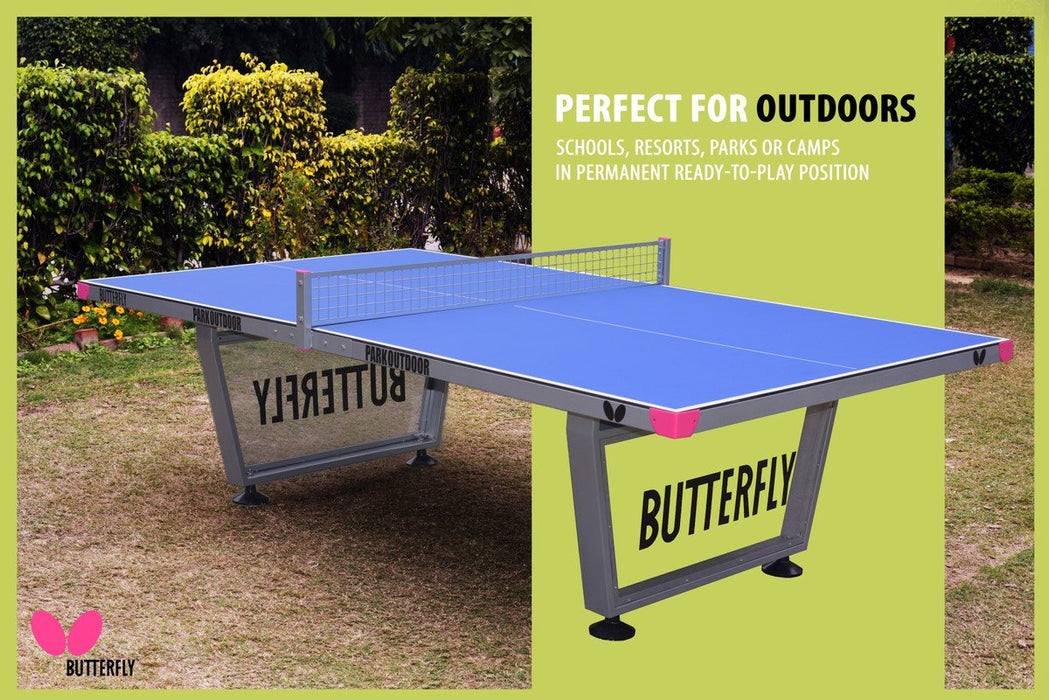 Butterfly Park Outdoor Table Tennis Table