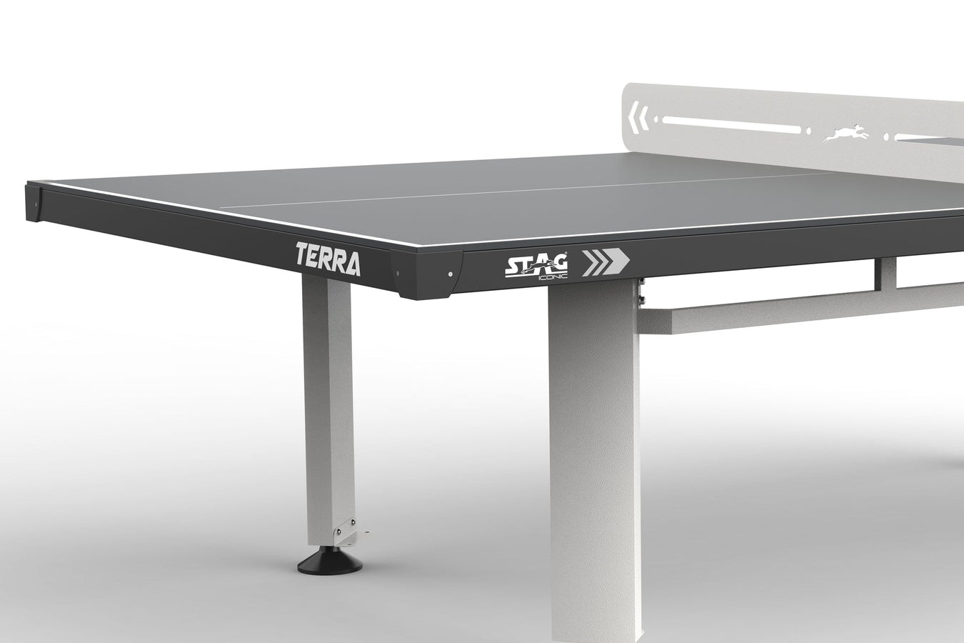 Kettler Terra Outdoor Stationary Table Tennis Table — Luxe Game Tables