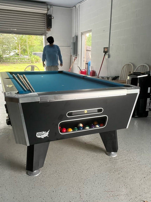 Valley Pool Table Models Valley Panther ZD 11 Black Cat Coin Operated Pool Table — Luxe Game Tables
