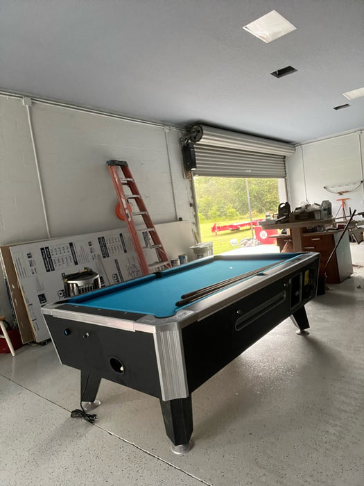 Valley Panther ZD 11 Black Cat Coin Operated Pool Table — Luxe Game Tables