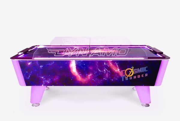 Dynamo 7' Cosmic Thunder Home Air Hockey Table with Side Rails
