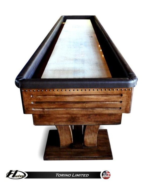 Rustic Furniture Style Hudson Torino Limited Shuffleboard Table 9'-22' with Custom Stain Options