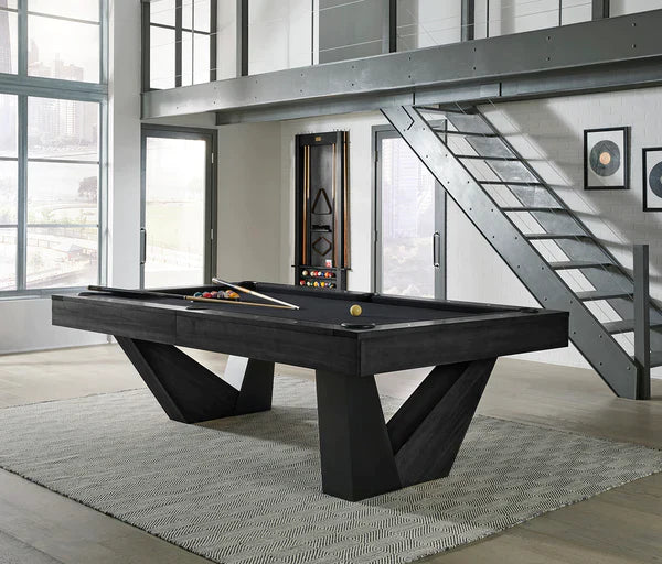 American Heritage Billiards Annex 8' Slate Pool Table in Black Ash