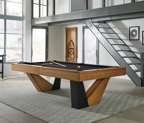 American Heritage Billiards Annex 8' Slate Table in Brushed Walnut