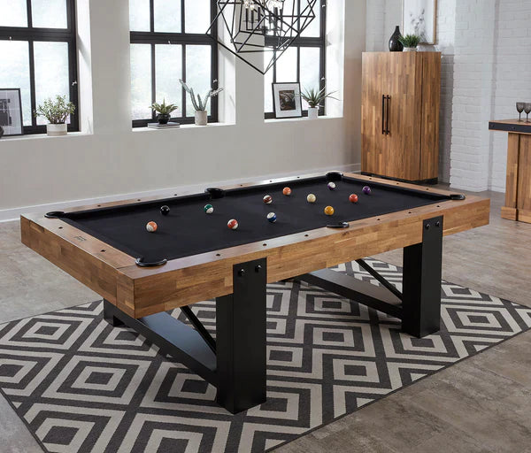 American Heritage Billiards Knoxville 8' Slate Pool Table in Acacia