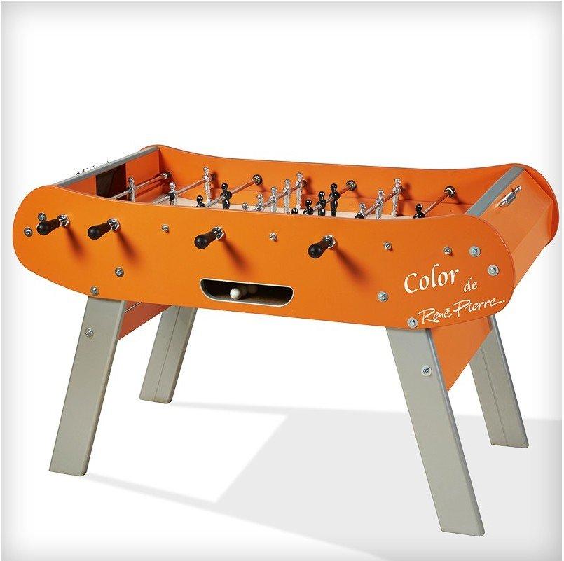 Rene Pierre Color Orange Foosball Table — Luxe Game Tables
