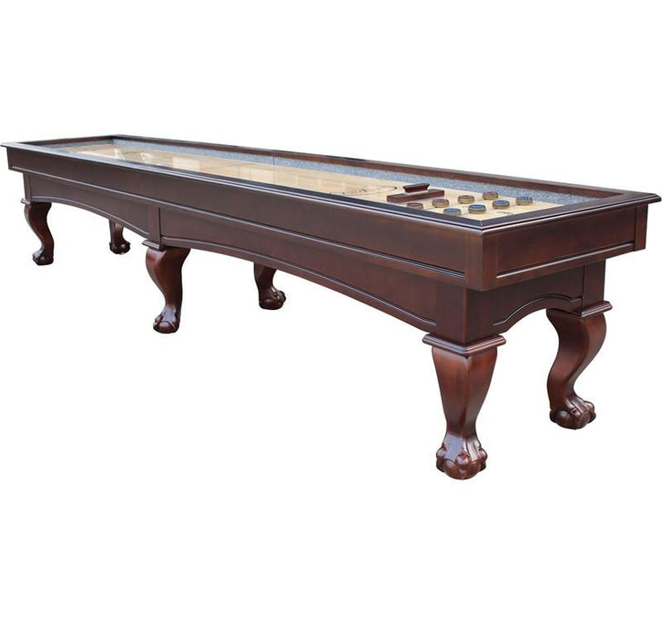 Furniture Style Playcraft Charles River 14' Pro-Style Shuffleboard Table in Espresso
