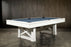 Nixon Nora 8' Slate Pool Table in Whitewash Finish w/ Dining Top Option